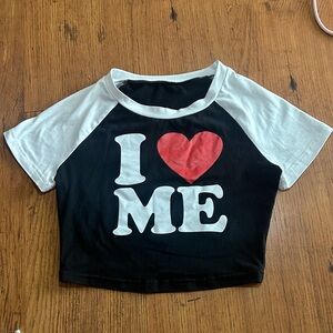 I Love Me Crop Top